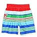 PJ Masks Boys Swim Trunks and Rash Guard Set (3T, Red/Blue)