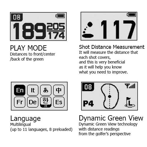 GolfBuddy Voice 2 Golf GPS/Rangefinder Bundle with Ball Marker and Magnetic Hat Clip (Smiley Face)