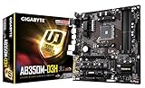 GIGABYTE GA-AB350M-D3H AMD Ryzen AM4 B350 2 Way CrossFire HDMI DP M.2 SATA USB 3.1 Type-A Micro ATX DDR4 Motherboard