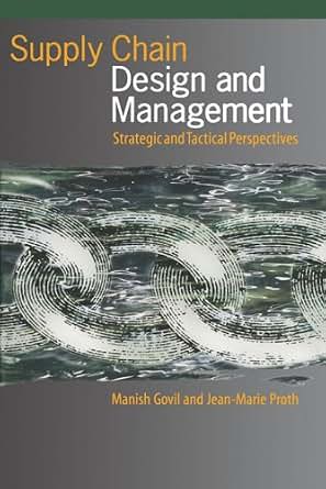 Supply Chain Design And Management Strategic And Tactical
