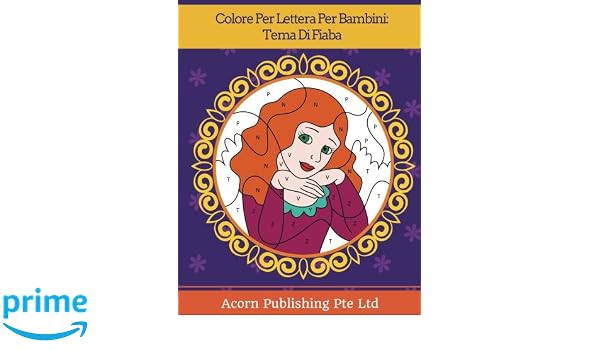 Amazoncom Colore Per Lettera Per Bambini Tema Di Fiaba