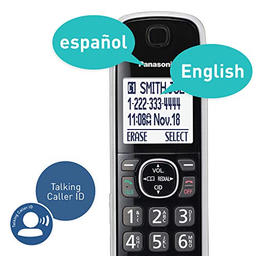 Panasonic Link2Cell Bluetooth Cordless Phone System with HD Audio