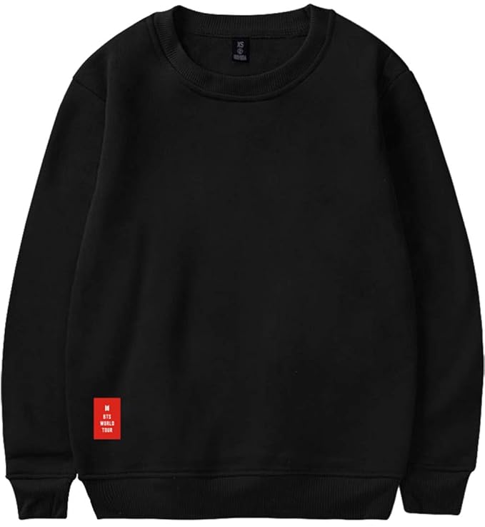 EMILYLE Damen BTS Pullover Love Yourself Rundausschnitt Streetwear für Army