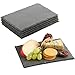 VonShef Mini Slate Cheese Board Plates for Dinner Parties and Entertaining, 8.7 x 6.3 Inches, Set of 6