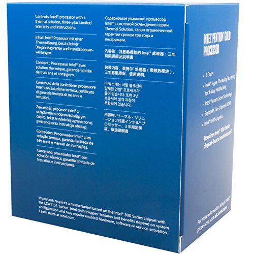 Intel Pentium Gold G5500 Desktop Processor 2 Core 3.8GHz LGA1151 300 ...