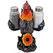 Decorative Farm Rooster Salt and Pepper Shaker Set with Holder Figurine for Rustic Country Kitchen Decor Sculptures & Collectibles As Gifts for Farmers or Gamecocks Fans