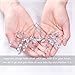 Unicra Wedding Hair Pins Hair Set Jewelry Decorative Wedding Hair Accessories for Brides and Bridesmaids Pack of 2 (Silver)