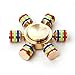 Teclan Fidget Spinner, 6 Hexa Wings Detachable Fidget Hand Spinner, Ultra Fast Bearings Fidget Toys, Great Gift for ADD, ADHD, Anxiety and Autism Adult Children, Copper Brass, US Seller in USA