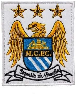 M-anchester City Football Soccer Club Team Military Patch Fabric Embroidered Badges Patch Tactical Stickers for Clothes with Hook & Loop