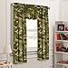 Dream Factory Geo Camo 3-Piece Camouflage Kids Bedroom Curtain Panel Set, Green, 63-Inch