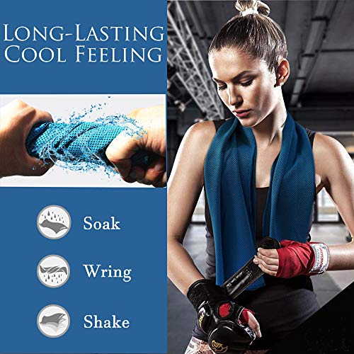 Algerc Cooling Towel Instant Cooling Sports Towel Chill Feeling Golf Towel Relief, Super Soft