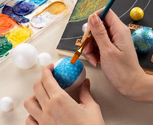 image for Genie Crafts Craft Foam Balls - 100-Piece White Polystyrene Foam Balls