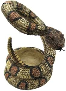 Lifelike Rattlesnake Wine Bottle Holder Kitchen Decor