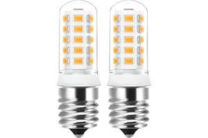 E17 LED Light Bulbs, 3W (30-40W Equivalent), Non-dimmable 3000K Warm White, 400LM, Replacement Bulbs for Range Hood, Over Sto