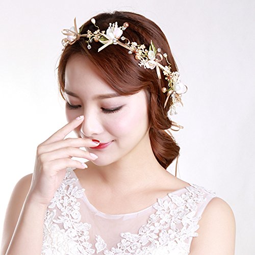 Pnizun Bridal Wedding Party Jewelry Gold Color Butterfly Floral