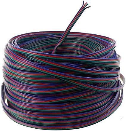 LED Strip Extension Cable Line 50M 1968Inch for RGB 5050 3528 4pin Cord