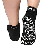 Pack of 2 Pairs Non-slip Traction Grip Yoga Toe Socks