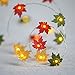 Impress Life Christmas Decoration Light, Fall Maple Leaves Garland 10ft 40 LEDs New Year Gift, Xmas Decor String Lights Battery Operated with Control for Thanksgiving Wedding Birthday Party Supplies