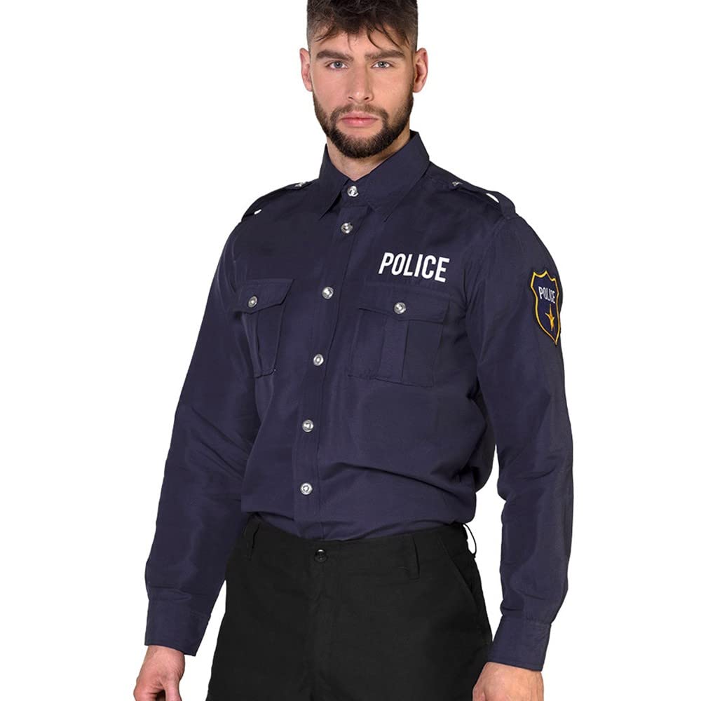 Boland Men's 2060 Police Shirt, Multi-Colour, 46-48 EU