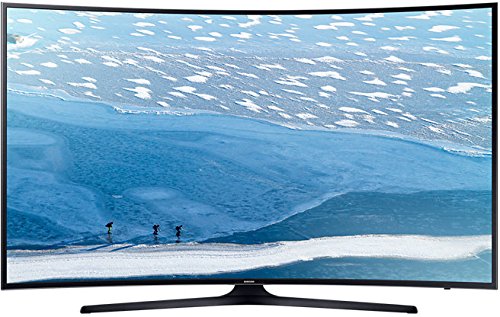 Samsung UA-55KU7350 55" UHD 4K Curved Multi-System Smart Wi-Fi LED TV 110-240 Volt w/Free HDMI Cable
