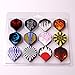 MAXMAU 24 Sets 72 pcs Dart Flights Darts Accessory Feather Tail Wing Flight Outdoor Sports Professional New in Package