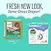 Seventh Generation Free & Clear Overnight Baby Diapers, 22-32 lbs, Stage 4, 24 Count (Pack of 4)