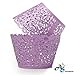 A&S Creavention® Vine Cupcake Holders Filigree Vine Designed Decor Wrapper Wraps Cupcake Muffin Paper Holders - 50pcs (Purple)