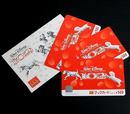 Amazon マクドナルド ディズニー Disney 102 ワンちゃん マックカード 500円分 3枚 アニメ 萌えグッズ 通販