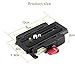 UTEBIT P200 Quick Release Plate Aluminum Alloy Tripod Plate with QR Clamp Adapter with 1/4