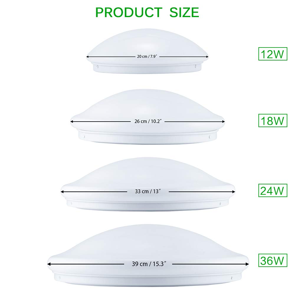 Energética A + Techo Led Luces De Techo De 12W Luminaria 20Cm Flush