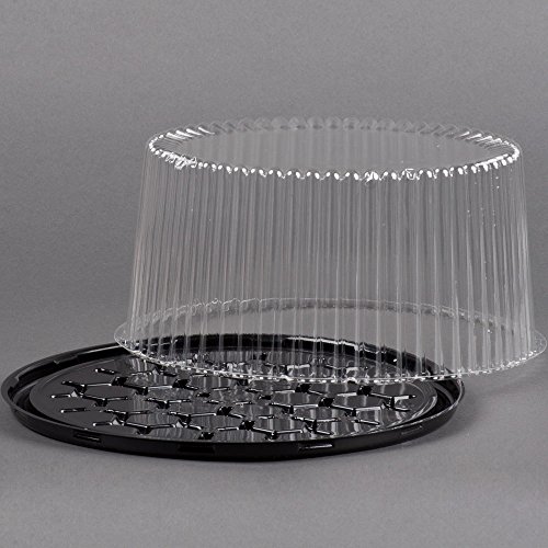 Disposable Cake Tray, Carrier, Server Display Container Plastic Clear