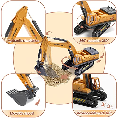 skirtoy Kids Construction Vehicles Playset with Playmat, 18" Crane Toy