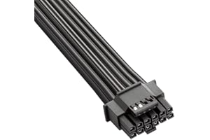 CableMod Basics RT-Series 12VHPWR PCI-e Cable for ASUS and Seasonic (Black, 16-pin to Dual 8-pin, 60cm)