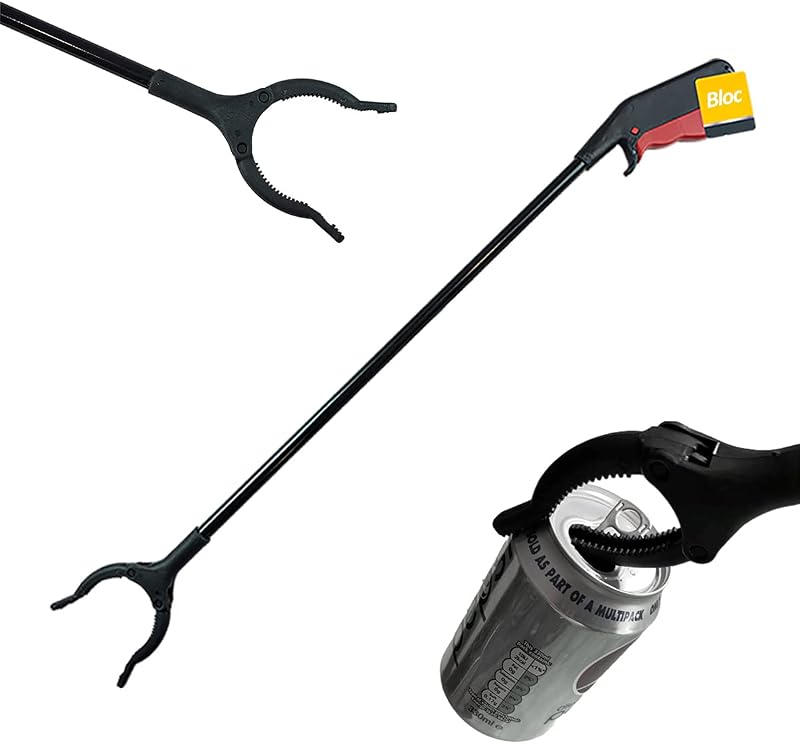 Bloc Black Plastic Long Reach Grabber 67 cm Lightweight Trigger Action