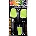 Flexible 3-Piece Silicone Spatula Set, Heat Resistant, BPA Free (Green)
