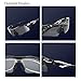 IFLYING Polarized Sports Sunglasses 3 Color Interchangeable Lenses for Men Women Cycling Baseball Running Glasses Polarized Gray for All Purpose and Night activities (Black)