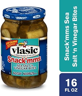 Vlasic Snack Mms Pickles Sea Salt Vinegar Bites Keto Friendly 16 Ounce Amazon Sg Grocery Gourmet Food