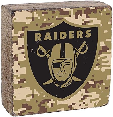 Rustic Marlin Designs NFL Camo Logo Block