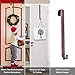 AnCintre Wreath Door Hanger, Adjustable 15 to 25 Inch Halloween Fall Wreath Hanger for Front Door Decor,Heavy Duty with 20LB Wreath Hook Holder for Welcome Sign for Front Door
