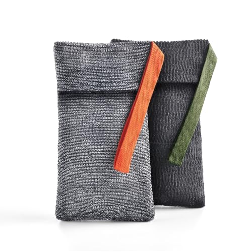 Xeiophoy 2PCS Soap Bags, Bar Soap Pouch for Deep Exfoliating, Body Scrubber Shower Sponge Loofah, Exfoliating Bath Sponge, Lathering Scrubba Wash Bag for Body Washing