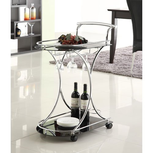 Glass & Mirrored Bar Carts