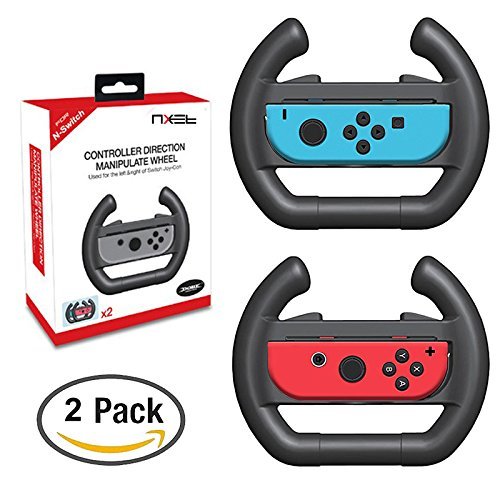 ELM Game Nintendo Switch Steering Wheel, JoyCon Wheel Controllers for