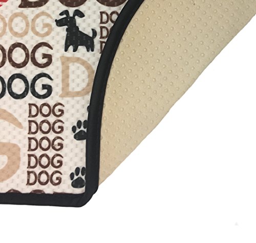 S&T Microfiber Pet Bowl Mat - Extra Large 12.5" x 21"