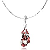 RZCXBS SpiderMan Pendant Necklace for Women and Man,Red Adjustable Spider Jewelry Chain,Ideal Spider Man's Pink Gift for spider man Fans,Cosplay,Daily Wear