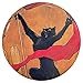 Buttonsmith Steinlen Black Cats Magnet Set - Set of 4 1.25