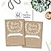 25 Rustic Baby Shower Invitations, Sprinkle Invite for boy or girl, Gender Neutral Reveal Kraft White, Cute Printed Fill or Write In Blank Printable Card, Vintage Coed Twin Party Stock Paper Supplies
