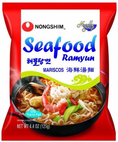 Nongshim Seafood Ramyun Noodle 4.4-ounce - Pack of 5