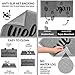 ANKO PVC Super Absorbent Outdoor Welcome MAT(30x18 inches) – Non-Slip Net Backing, Heavy Duty, Waterproof, Easy Clean, Low Profile Mat for Entry, Dust Trapper, Eco-Friendly