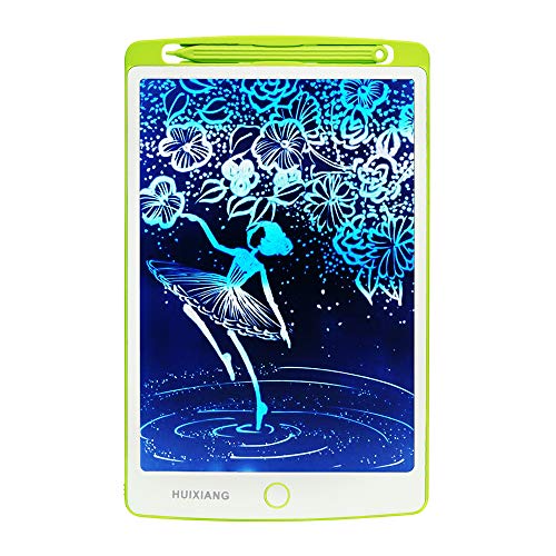 Color LCD Writing Tablet 10 Inch Colorful Screen with Lock HUIXIANG Drawing Board Electronic e Writer Digital Doodle Sketch Erasable Pad for Kids Boys Girls Birthday Present (Green)