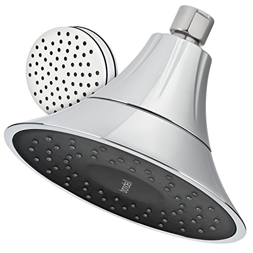 Photo 1 of VivaSpring Filtered Shower Head FSH25-CB in Chrome Finish with Obsidian face and Wide Rain Spray for softer skin and hair 6 month filter FF-15 Certified Filtration